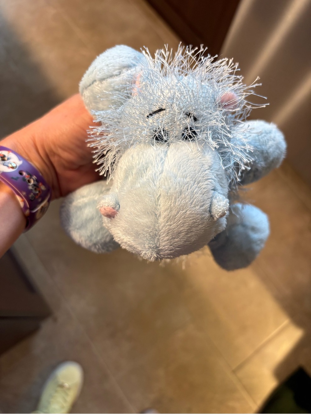 Webkinz Blue Hippo HM009 Ganz 10” No code